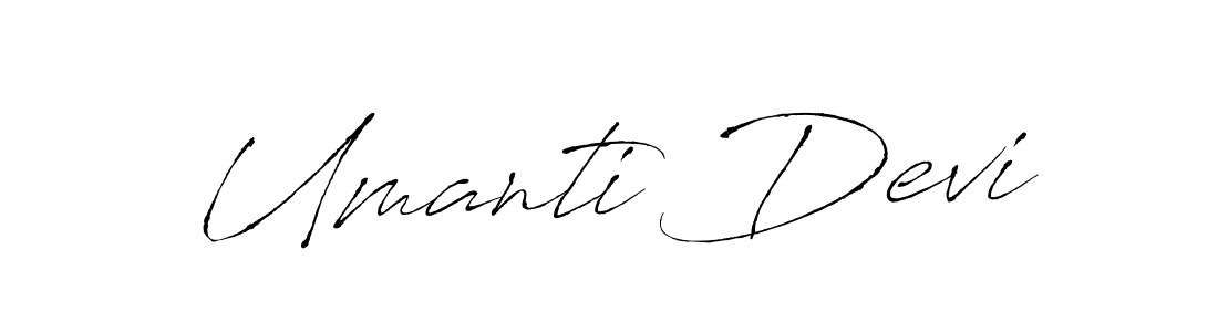 Also You can easily find your signature by using the search form. We will create Umanti Devi name handwritten signature images for you free of cost using Antro_Vectra sign style. Umanti Devi signature style 6 images and pictures png