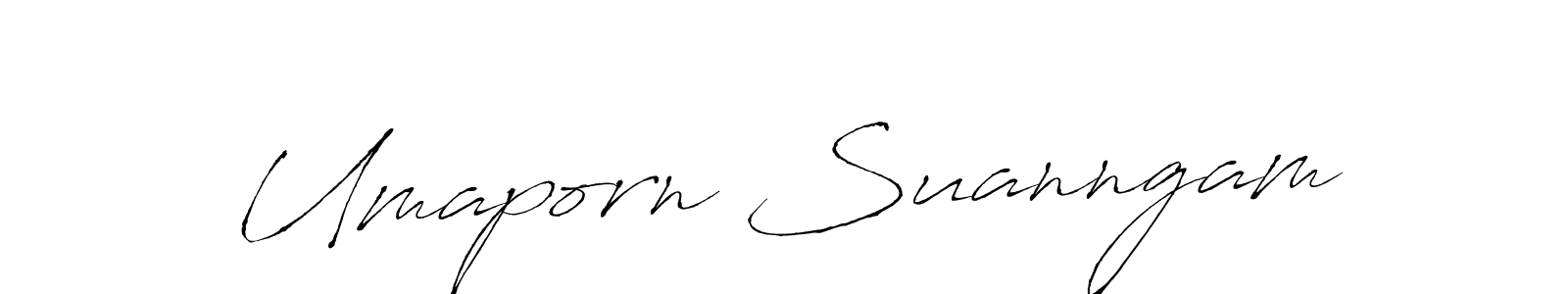 Make a beautiful signature design for name Umaporn Suanngam. With this signature (Antro_Vectra) style, you can create a handwritten signature for free. Umaporn Suanngam signature style 6 images and pictures png