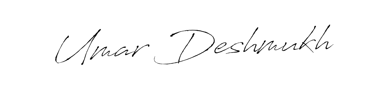 Also we have Umar Deshmukh name is the best signature style. Create professional handwritten signature collection using Antro_Vectra autograph style. Umar Deshmukh signature style 6 images and pictures png