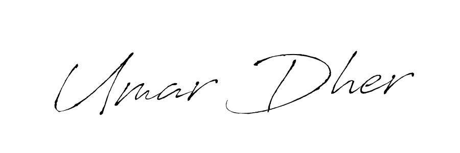 Make a beautiful signature design for name Umar Dher. Use this online signature maker to create a handwritten signature for free. Umar Dher signature style 6 images and pictures png