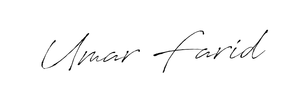 Create a beautiful signature design for name Umar Farid. With this signature (Antro_Vectra) fonts, you can make a handwritten signature for free. Umar Farid signature style 6 images and pictures png