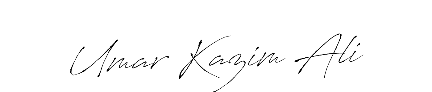 This is the best signature style for the Umar Kazim Ali name. Also you like these signature font (Antro_Vectra). Mix name signature. Umar Kazim Ali signature style 6 images and pictures png