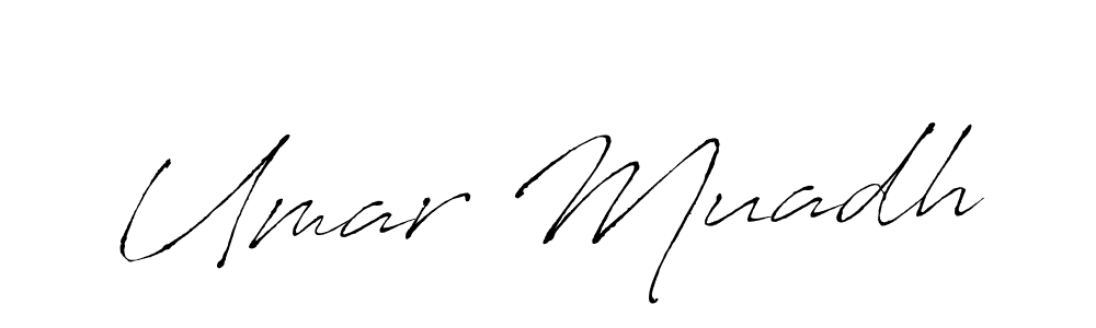 Similarly Antro_Vectra is the best handwritten signature design. Signature creator online .You can use it as an online autograph creator for name Umar Muadh. Umar Muadh signature style 6 images and pictures png