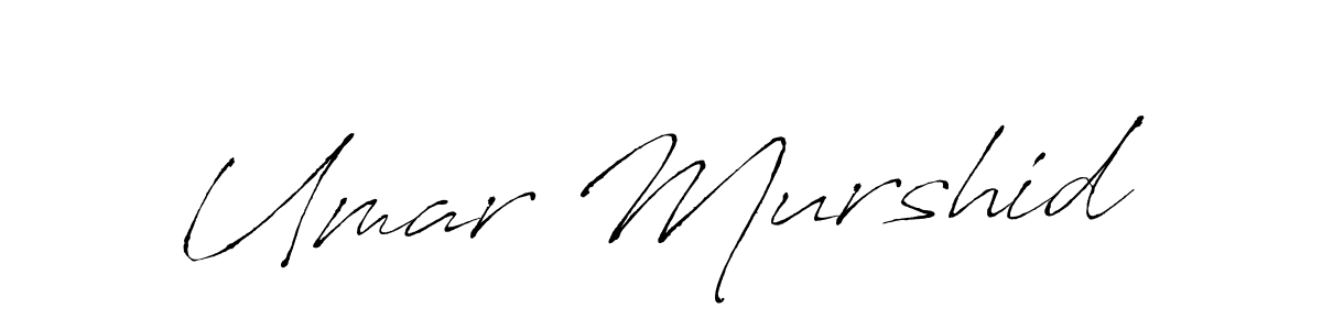 Make a beautiful signature design for name Umar Murshid. With this signature (Antro_Vectra) style, you can create a handwritten signature for free. Umar Murshid signature style 6 images and pictures png