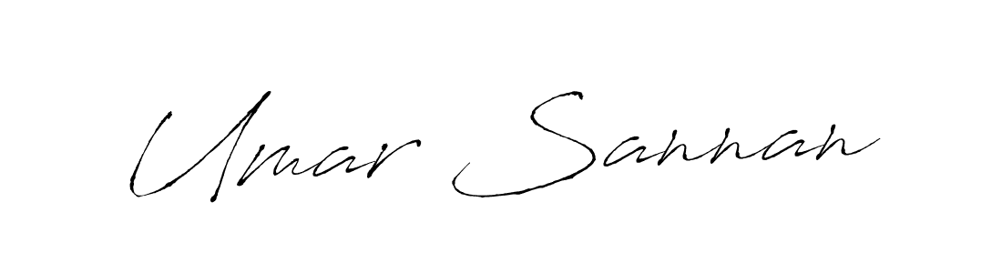 How to make Umar Sannan name signature. Use Antro_Vectra style for creating short signs online. This is the latest handwritten sign. Umar Sannan signature style 6 images and pictures png