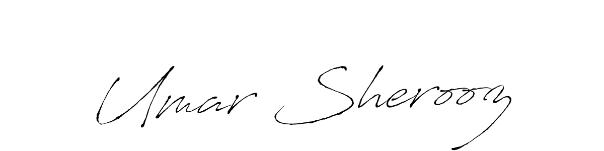 Design your own signature with our free online signature maker. With this signature software, you can create a handwritten (Antro_Vectra) signature for name Umar Sherooz. Umar Sherooz signature style 6 images and pictures png