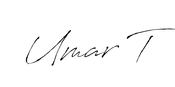 Antro_Vectra is a professional signature style that is perfect for those who want to add a touch of class to their signature. It is also a great choice for those who want to make their signature more unique. Get Umar T name to fancy signature for free. Umar T signature style 6 images and pictures png