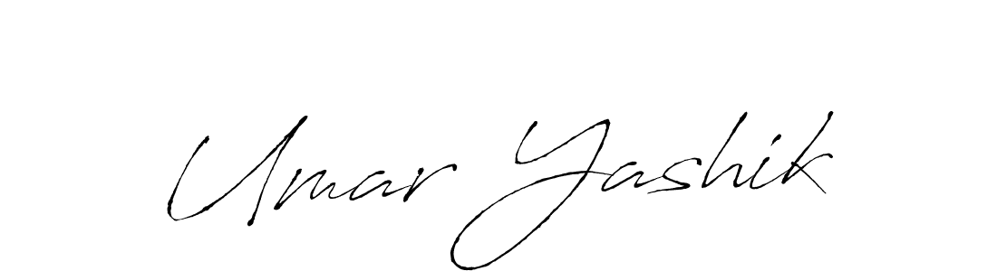 Design your own signature with our free online signature maker. With this signature software, you can create a handwritten (Antro_Vectra) signature for name Umar Yashik. Umar Yashik signature style 6 images and pictures png