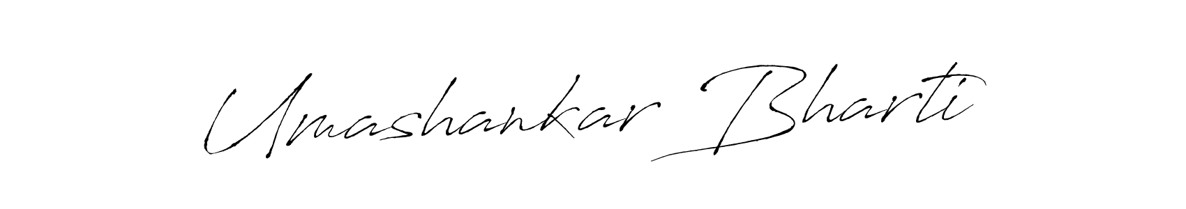 Make a beautiful signature design for name Umashankar Bharti. With this signature (Antro_Vectra) style, you can create a handwritten signature for free. Umashankar Bharti signature style 6 images and pictures png