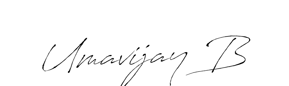 Also You can easily find your signature by using the search form. We will create Umavijay B name handwritten signature images for you free of cost using Antro_Vectra sign style. Umavijay B signature style 6 images and pictures png