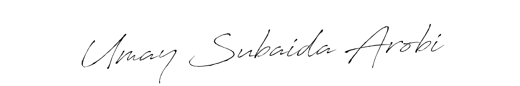 Once you've used our free online signature maker to create your best signature Antro_Vectra style, it's time to enjoy all of the benefits that Umay Subaida Arobi name signing documents. Umay Subaida Arobi signature style 6 images and pictures png