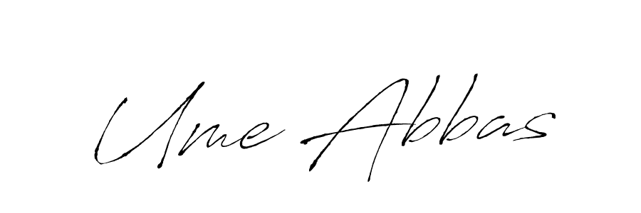 Also You can easily find your signature by using the search form. We will create Ume Abbas name handwritten signature images for you free of cost using Antro_Vectra sign style. Ume Abbas signature style 6 images and pictures png