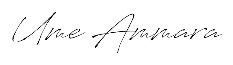 Antro_Vectra is a professional signature style that is perfect for those who want to add a touch of class to their signature. Get Ume Ammara name fancy signature for free. Ume Ammara signature style 6 images and pictures png