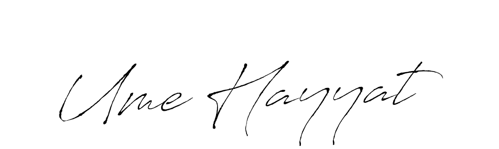 Here are the top 10 professional signature styles for the name Ume Hayyat. These are the best autograph styles you can use for your name. Ume Hayyat signature style 6 images and pictures png