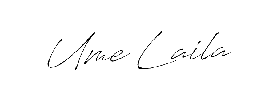 Design your own signature with our free online signature maker. With this signature software, you can create a handwritten (Antro_Vectra) signature for name Ume Laila. Ume Laila signature style 6 images and pictures png