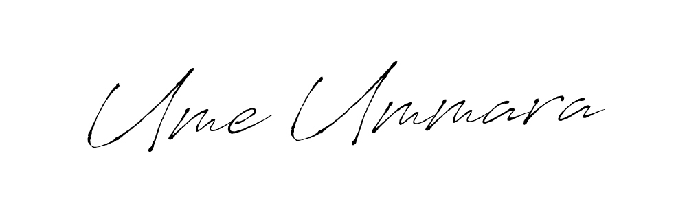 How to make Ume Ummara name signature. Use Antro_Vectra style for creating short signs online. This is the latest handwritten sign. Ume Ummara signature style 6 images and pictures png
