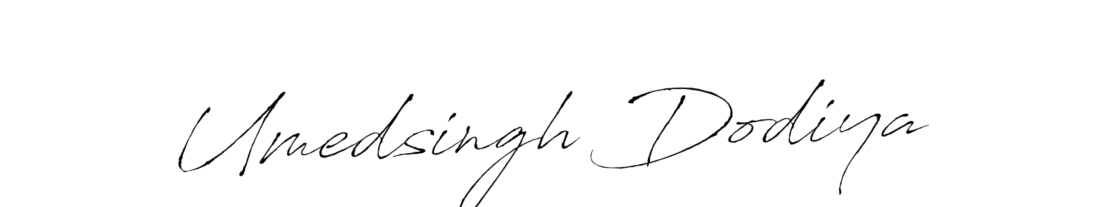 Make a beautiful signature design for name Umedsingh Dodiya. With this signature (Antro_Vectra) style, you can create a handwritten signature for free. Umedsingh Dodiya signature style 6 images and pictures png