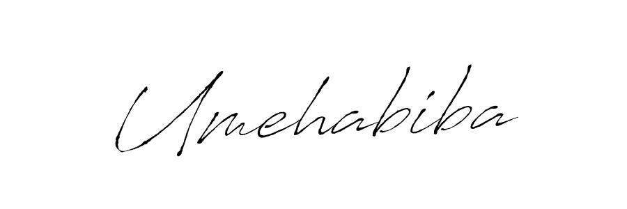 Use a signature maker to create a handwritten signature online. With this signature software, you can design (Antro_Vectra) your own signature for name Umehabiba. Umehabiba signature style 6 images and pictures png