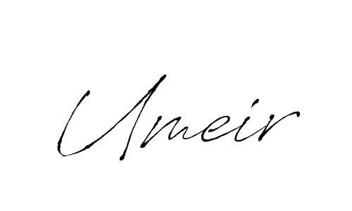 Use a signature maker to create a handwritten signature online. With this signature software, you can design (Antro_Vectra) your own signature for name Umeir. Umeir signature style 6 images and pictures png