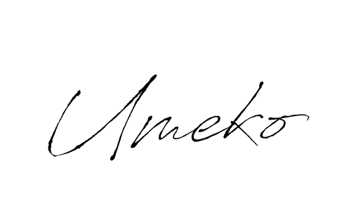 How to make Umeko name signature. Use Antro_Vectra style for creating short signs online. This is the latest handwritten sign. Umeko signature style 6 images and pictures png