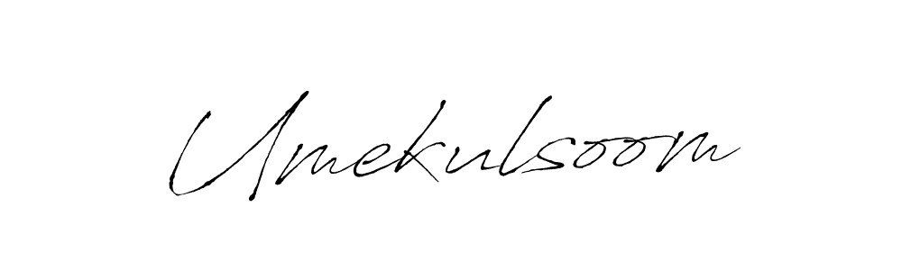 The best way (Antro_Vectra) to make a short signature is to pick only two or three words in your name. The name Umekulsoom include a total of six letters. For converting this name. Umekulsoom signature style 6 images and pictures png
