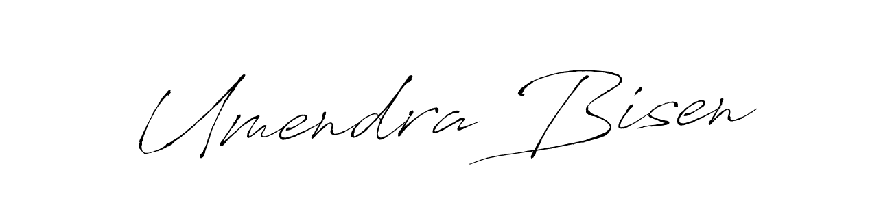 How to make Umendra Bisen name signature. Use Antro_Vectra style for creating short signs online. This is the latest handwritten sign. Umendra Bisen signature style 6 images and pictures png