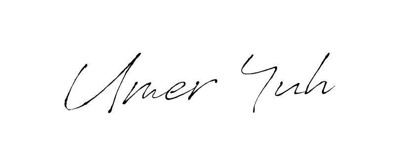 Use a signature maker to create a handwritten signature online. With this signature software, you can design (Antro_Vectra) your own signature for name Umer 4uh. Umer 4uh signature style 6 images and pictures png