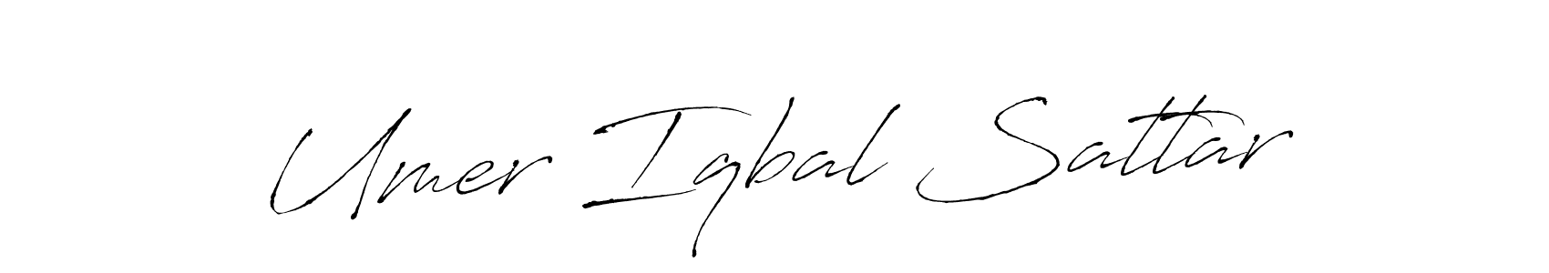 How to make Umer Iqbal Sattar name signature. Use Antro_Vectra style for creating short signs online. This is the latest handwritten sign. Umer Iqbal Sattar signature style 6 images and pictures png