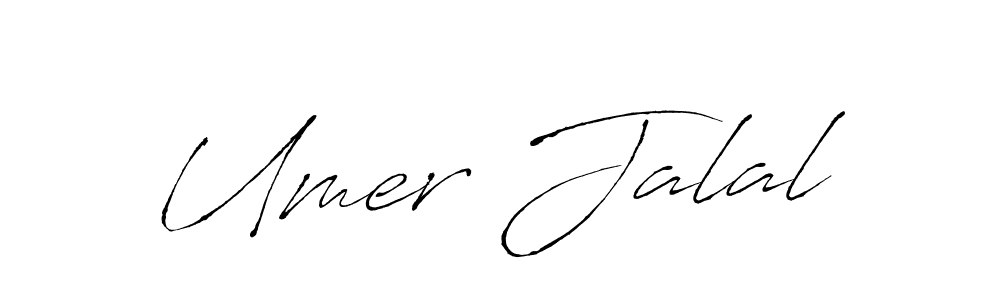 How to make Umer Jalal name signature. Use Antro_Vectra style for creating short signs online. This is the latest handwritten sign. Umer Jalal signature style 6 images and pictures png