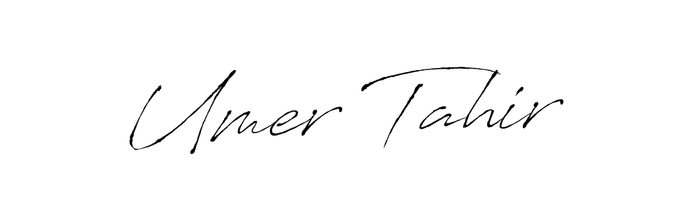 Use a signature maker to create a handwritten signature online. With this signature software, you can design (Antro_Vectra) your own signature for name Umer Tahir. Umer Tahir signature style 6 images and pictures png