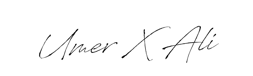 How to make Umer X Ali signature? Antro_Vectra is a professional autograph style. Create handwritten signature for Umer X Ali name. Umer X Ali signature style 6 images and pictures png