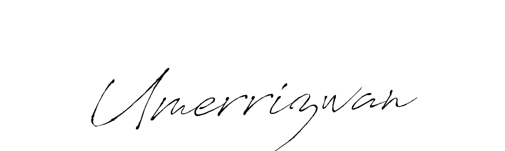 Make a beautiful signature design for name Umerrizwan. With this signature (Antro_Vectra) style, you can create a handwritten signature for free. Umerrizwan signature style 6 images and pictures png