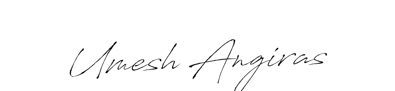 How to make Umesh Angiras name signature. Use Antro_Vectra style for creating short signs online. This is the latest handwritten sign. Umesh Angiras signature style 6 images and pictures png