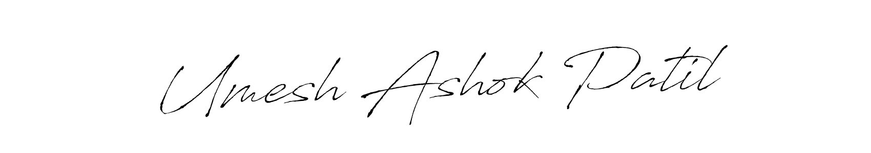 Umesh Ashok Patil stylish signature style. Best Handwritten Sign (Antro_Vectra) for my name. Handwritten Signature Collection Ideas for my name Umesh Ashok Patil. Umesh Ashok Patil signature style 6 images and pictures png