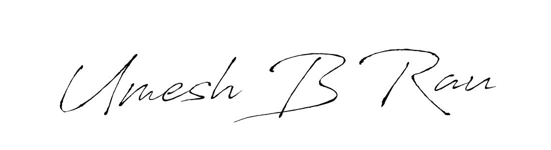 Antro_Vectra is a professional signature style that is perfect for those who want to add a touch of class to their signature. It is also a great choice for those who want to make their signature more unique. Get Umesh B Rau name to fancy signature for free. Umesh B Rau signature style 6 images and pictures png