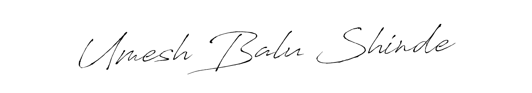 How to make Umesh Balu Shinde name signature. Use Antro_Vectra style for creating short signs online. This is the latest handwritten sign. Umesh Balu Shinde signature style 6 images and pictures png