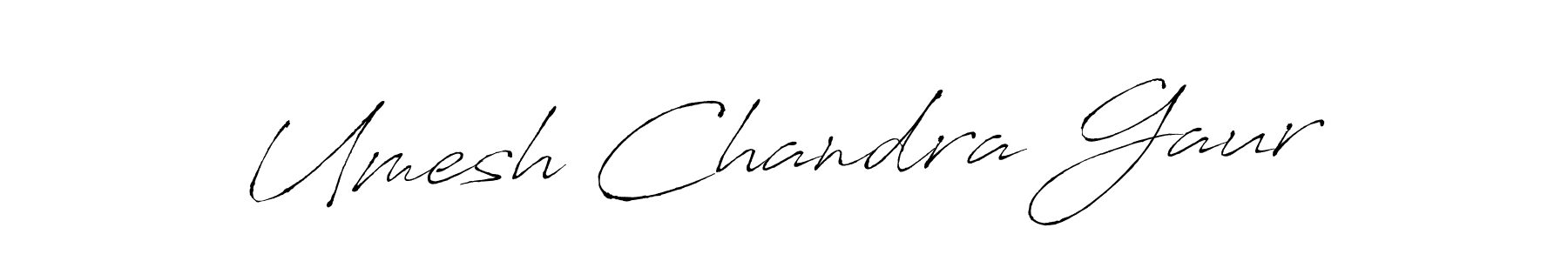 Make a beautiful signature design for name Umesh Chandra Gaur. With this signature (Antro_Vectra) style, you can create a handwritten signature for free. Umesh Chandra Gaur signature style 6 images and pictures png