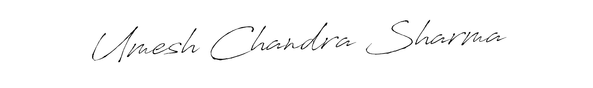 Create a beautiful signature design for name Umesh Chandra Sharma. With this signature (Antro_Vectra) fonts, you can make a handwritten signature for free. Umesh Chandra Sharma signature style 6 images and pictures png