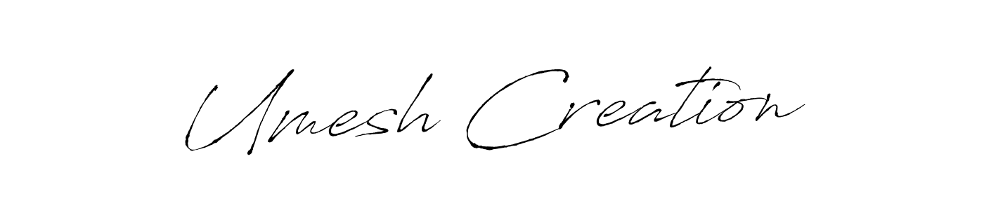 Design your own signature with our free online signature maker. With this signature software, you can create a handwritten (Antro_Vectra) signature for name Umesh Creation. Umesh Creation signature style 6 images and pictures png