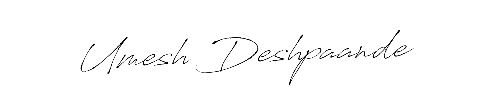 Once you've used our free online signature maker to create your best signature Antro_Vectra style, it's time to enjoy all of the benefits that Umesh Deshpaande name signing documents. Umesh Deshpaande signature style 6 images and pictures png