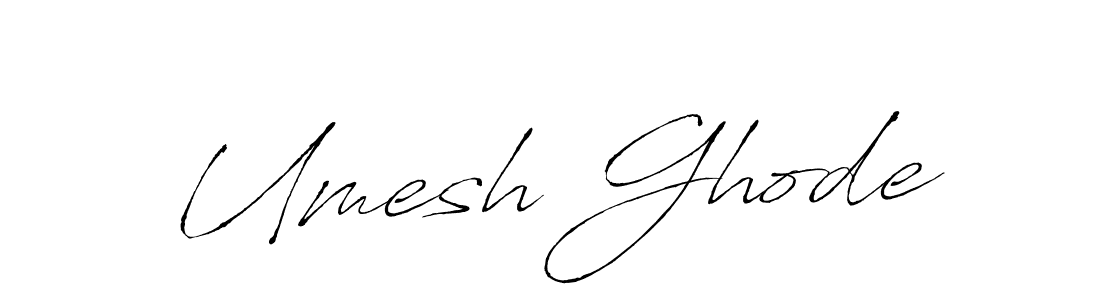 The best way (Antro_Vectra) to make a short signature is to pick only two or three words in your name. The name Umesh Ghode include a total of six letters. For converting this name. Umesh Ghode signature style 6 images and pictures png
