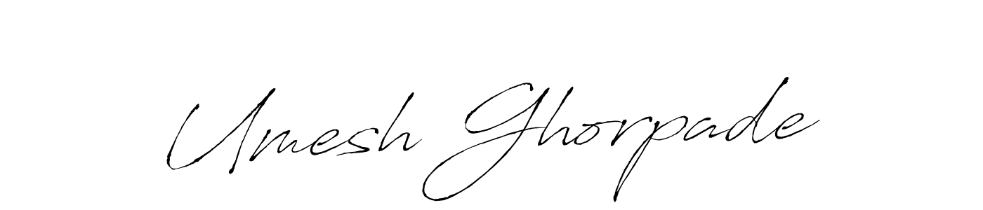 Also You can easily find your signature by using the search form. We will create Umesh Ghorpade name handwritten signature images for you free of cost using Antro_Vectra sign style. Umesh Ghorpade signature style 6 images and pictures png