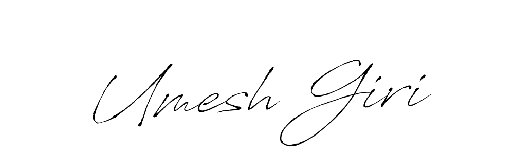 The best way (Antro_Vectra) to make a short signature is to pick only two or three words in your name. The name Umesh Giri include a total of six letters. For converting this name. Umesh Giri signature style 6 images and pictures png