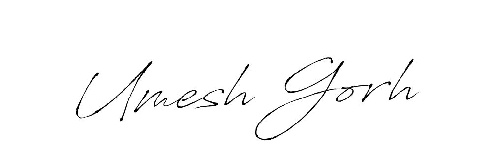 The best way (Antro_Vectra) to make a short signature is to pick only two or three words in your name. The name Umesh Gorh include a total of six letters. For converting this name. Umesh Gorh signature style 6 images and pictures png