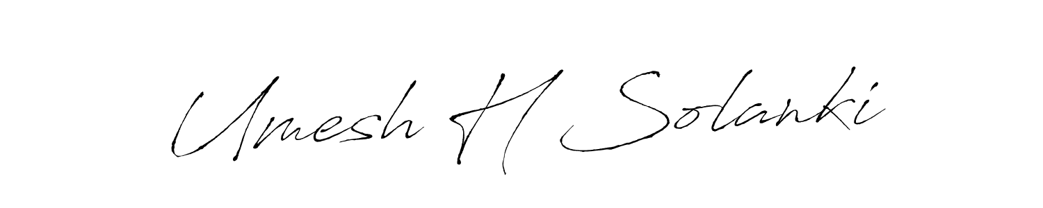 Make a short Umesh H Solanki signature style. Manage your documents anywhere anytime using Antro_Vectra. Create and add eSignatures, submit forms, share and send files easily. Umesh H Solanki signature style 6 images and pictures png