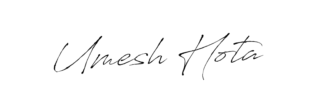 You can use this online signature creator to create a handwritten signature for the name Umesh Hota. This is the best online autograph maker. Umesh Hota signature style 6 images and pictures png