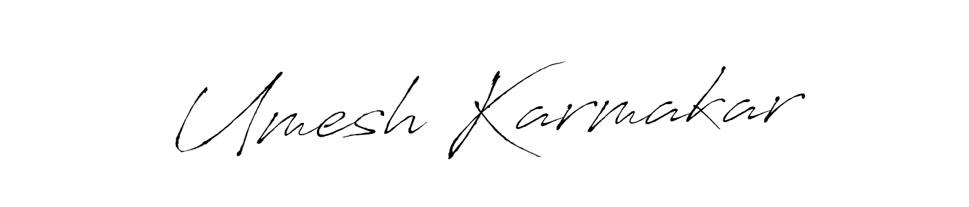 Create a beautiful signature design for name Umesh Karmakar. With this signature (Antro_Vectra) fonts, you can make a handwritten signature for free. Umesh Karmakar signature style 6 images and pictures png