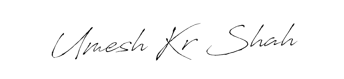 Also You can easily find your signature by using the search form. We will create Umesh Kr Shah name handwritten signature images for you free of cost using Antro_Vectra sign style. Umesh Kr Shah signature style 6 images and pictures png