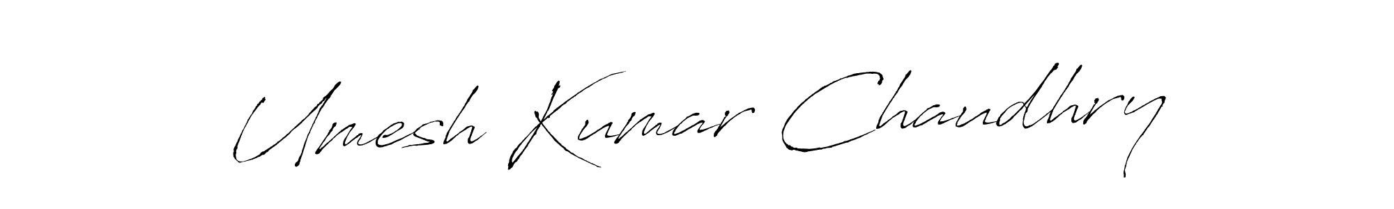 Umesh Kumar Chaudhry stylish signature style. Best Handwritten Sign (Antro_Vectra) for my name. Handwritten Signature Collection Ideas for my name Umesh Kumar Chaudhry. Umesh Kumar Chaudhry signature style 6 images and pictures png