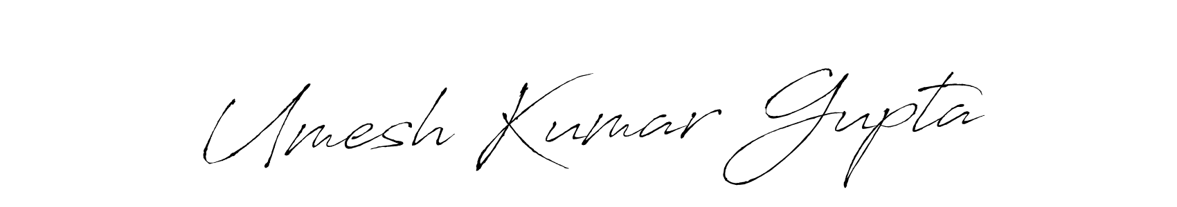 How to make Umesh Kumar Gupta name signature. Use Antro_Vectra style for creating short signs online. This is the latest handwritten sign. Umesh Kumar Gupta signature style 6 images and pictures png